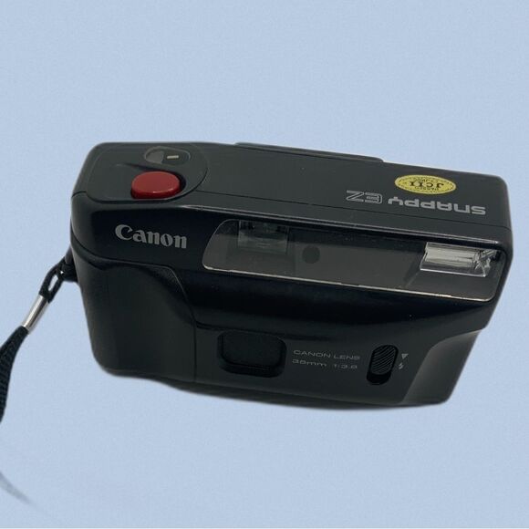 vintage 90s canon snappy ez 35mm film camera point and shoot automatic flash - Picture 3 of 6